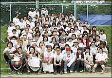 クラスＴシャツ製作後のスナップ写真