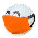 TORUNDA 撮るんだ かわいい 可愛い ゴルフボール用 オレンジ 立体型マスク