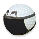 TORUNDA 撮るんだ かわいい 可愛い ゴルフボール用 ブラック フラット型マスク