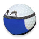 TORUNDA 撮るんだ かわいい 可愛い ゴルフボール用 ブルー フラット型マスク