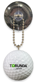 TORUNDA 撮るんだ かわいい 可愛い ゴルフボール 吸盤付き ボールチェーン キーホルダー
