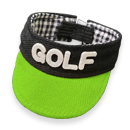 TORUNDA 撮るんだ かわいい 可愛い ゴルフボール用 限定 サンバイザー ツートン柄 黄緑 ブラック